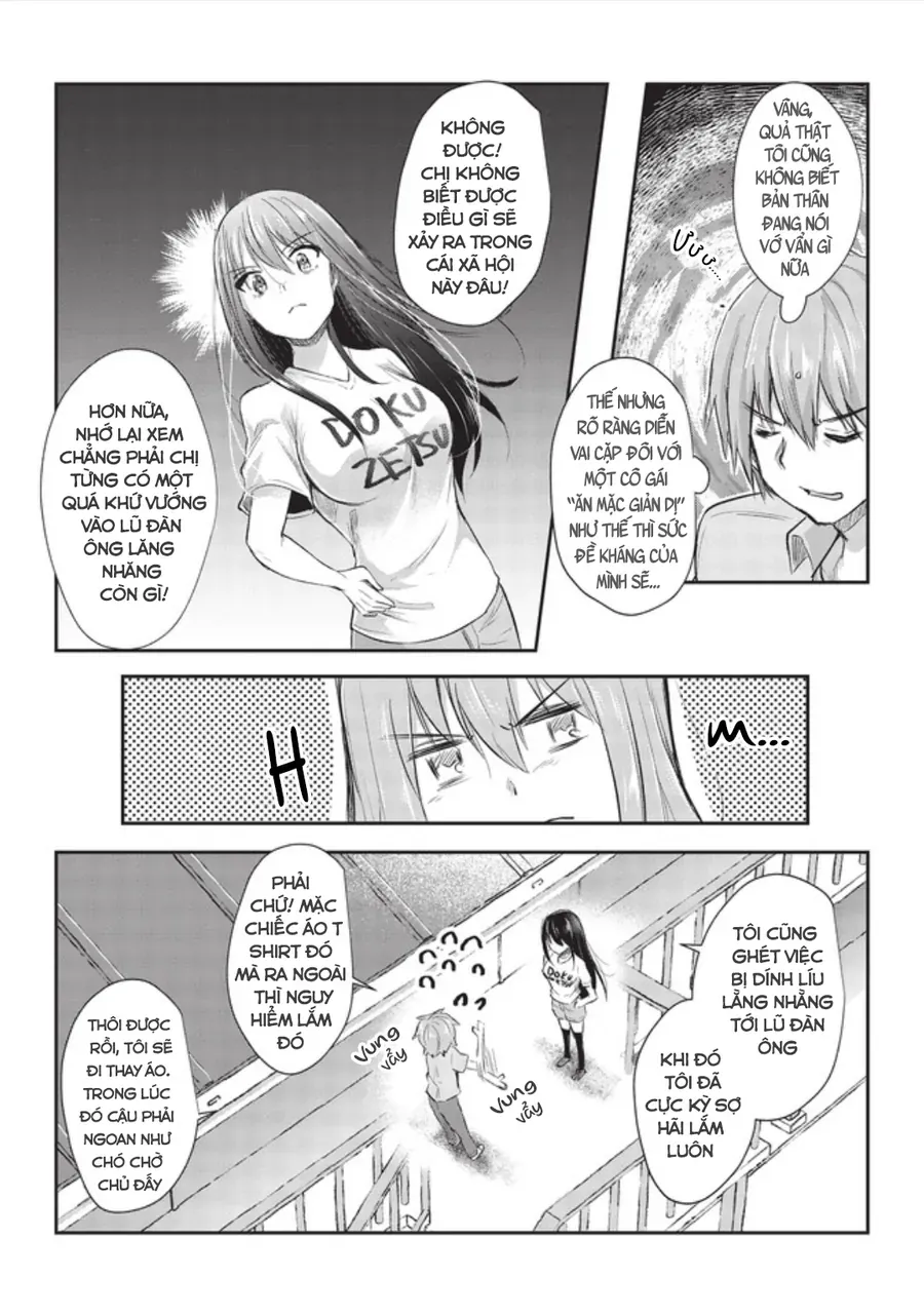 Dokuzetsu Shoujo Wa Amanojaku ~Kabegoshi Nara Sunao Ni Sukitte Ierumon!~ Chapter 10 - Trang 7