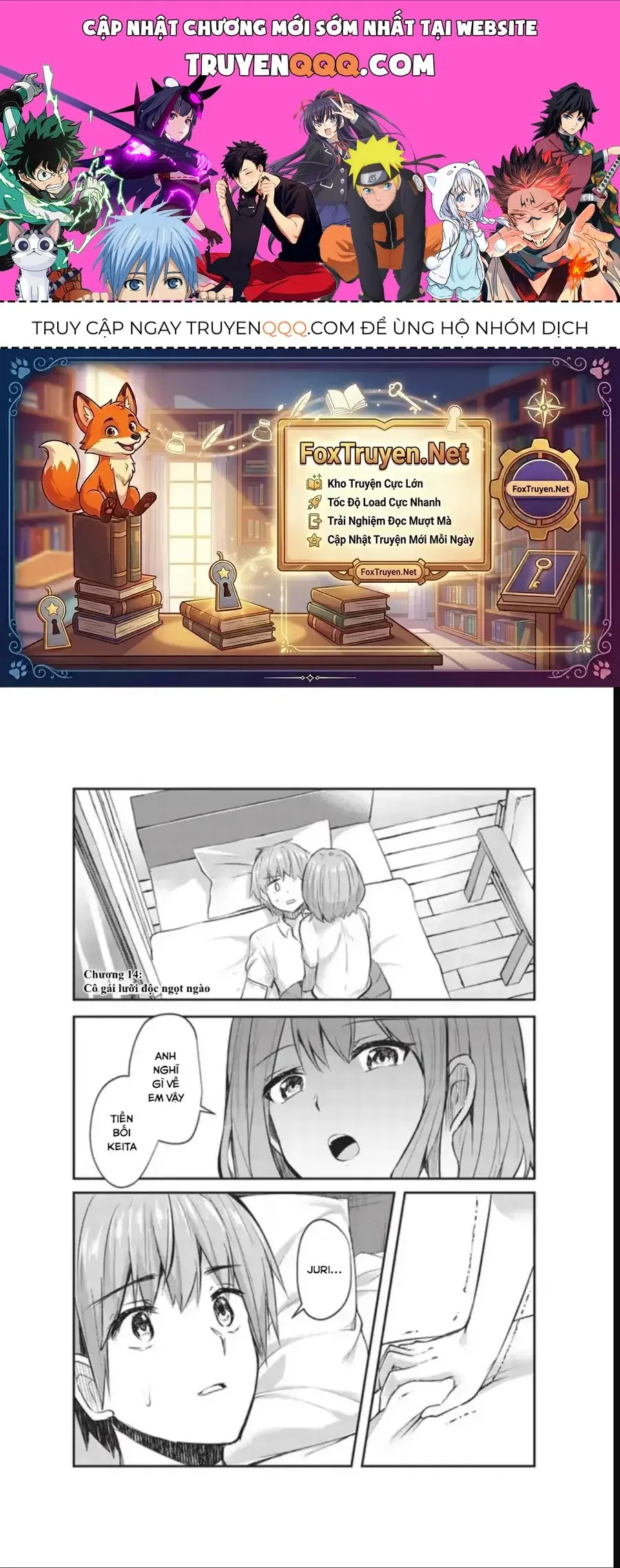 Dokuzetsu Shoujo Wa Amanojaku ~Kabegoshi Nara Sunao Ni Sukitte Ierumon!~ Chapter 14 - Trang 2