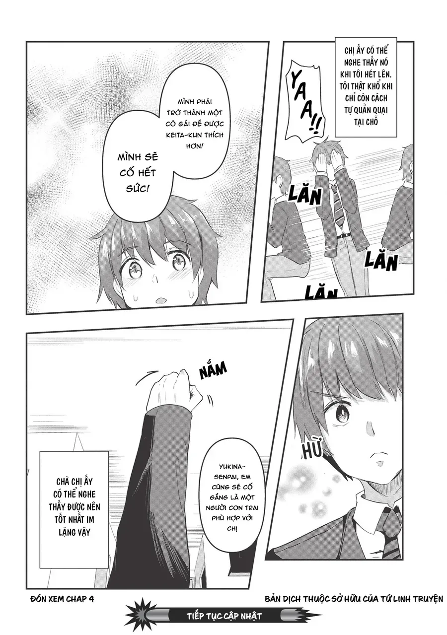 Dokuzetsu Shoujo Wa Amanojaku ~Kabegoshi Nara Sunao Ni Sukitte Ierumon!~ Chapter 3 - Trang 23
