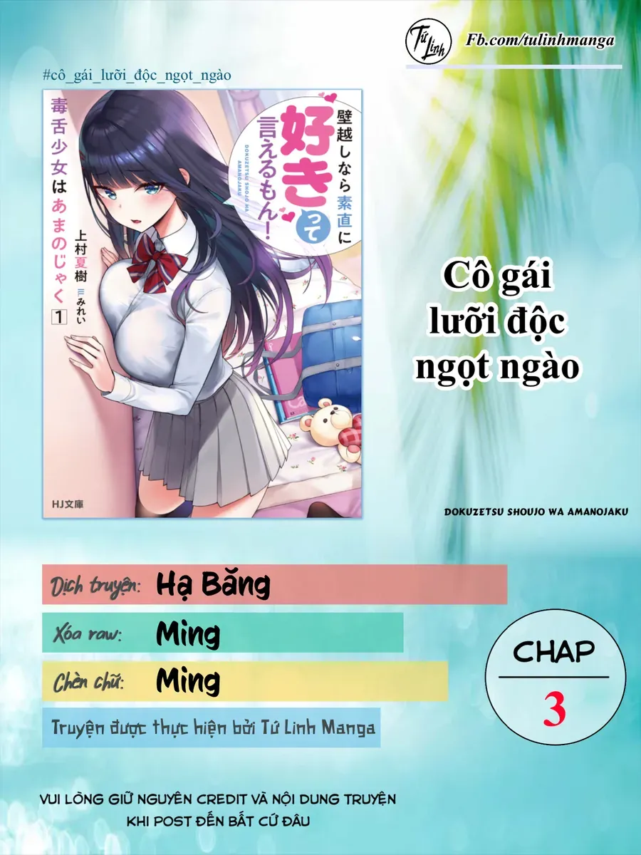 Dokuzetsu Shoujo Wa Amanojaku ~Kabegoshi Nara Sunao Ni Sukitte Ierumon!~ Chapter 3 - Trang 3
