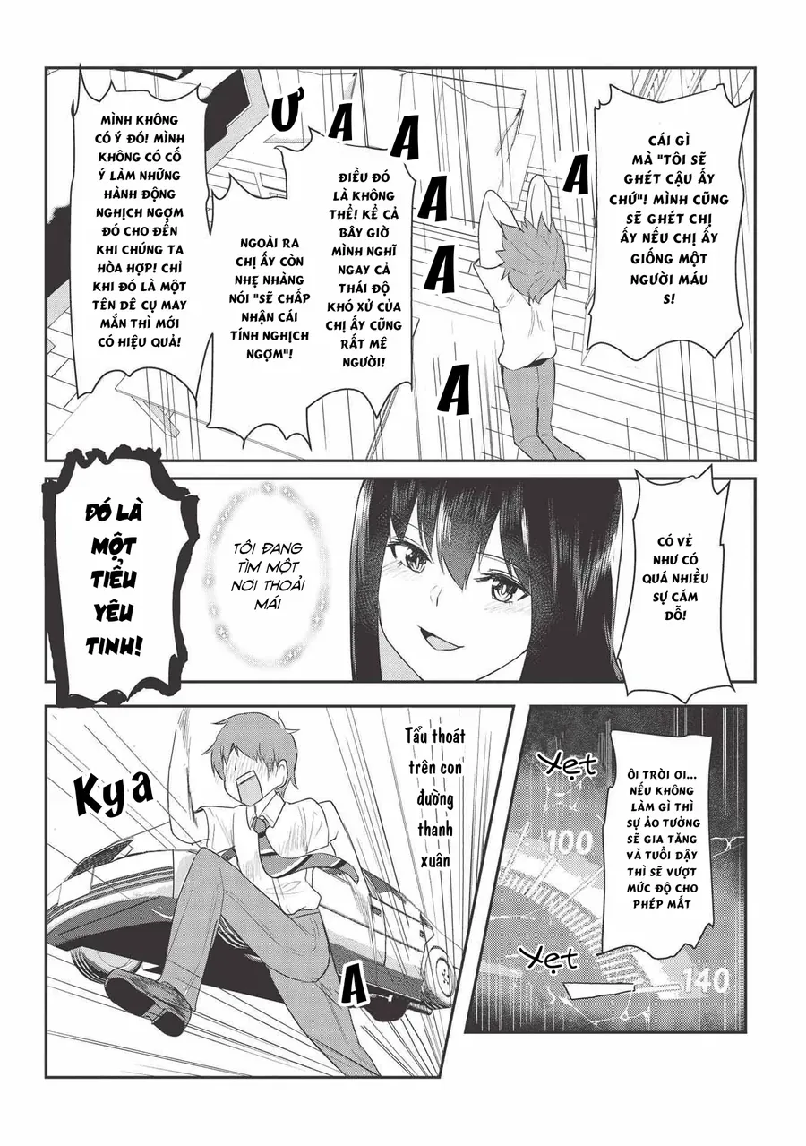 Dokuzetsu Shoujo Wa Amanojaku ~Kabegoshi Nara Sunao Ni Sukitte Ierumon!~ Chapter 4 - Trang 22