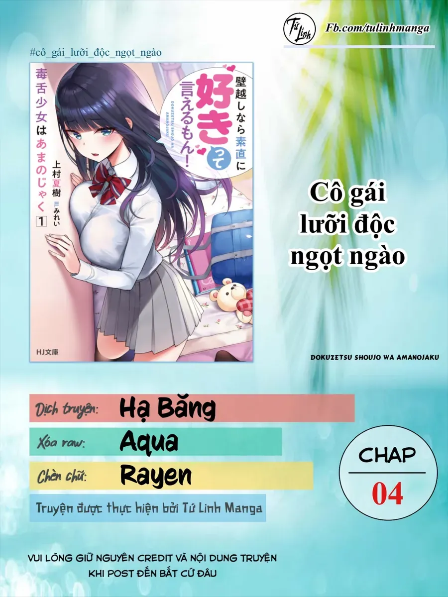 Dokuzetsu Shoujo Wa Amanojaku ~Kabegoshi Nara Sunao Ni Sukitte Ierumon!~ Chapter 4 - Trang 3
