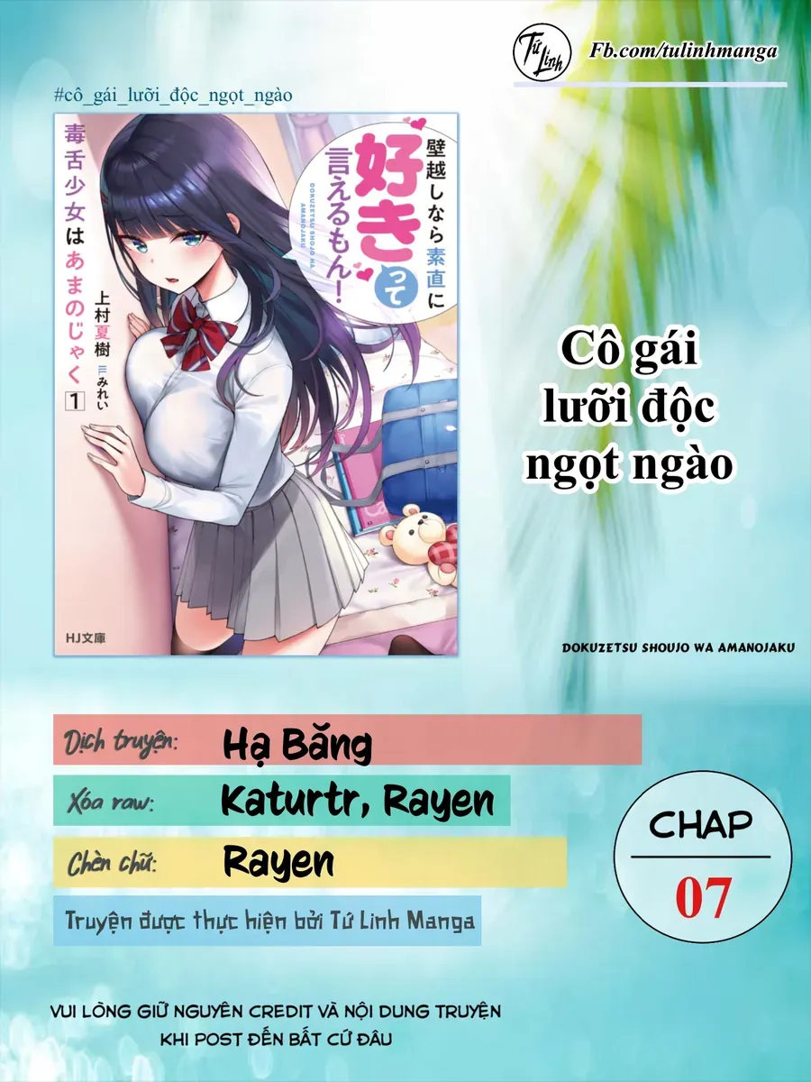 Dokuzetsu Shoujo Wa Amanojaku ~Kabegoshi Nara Sunao Ni Sukitte Ierumon!~ Chapter 7 - Trang 3