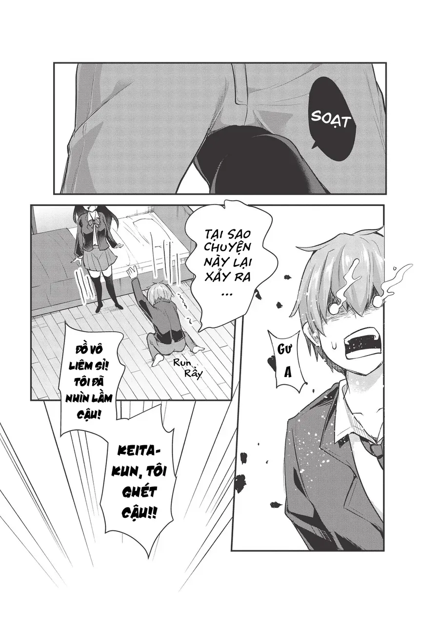 Dokuzetsu Shoujo Wa Amanojaku ~Kabegoshi Nara Sunao Ni Sukitte Ierumon!~ Chapter 8 - Trang 14