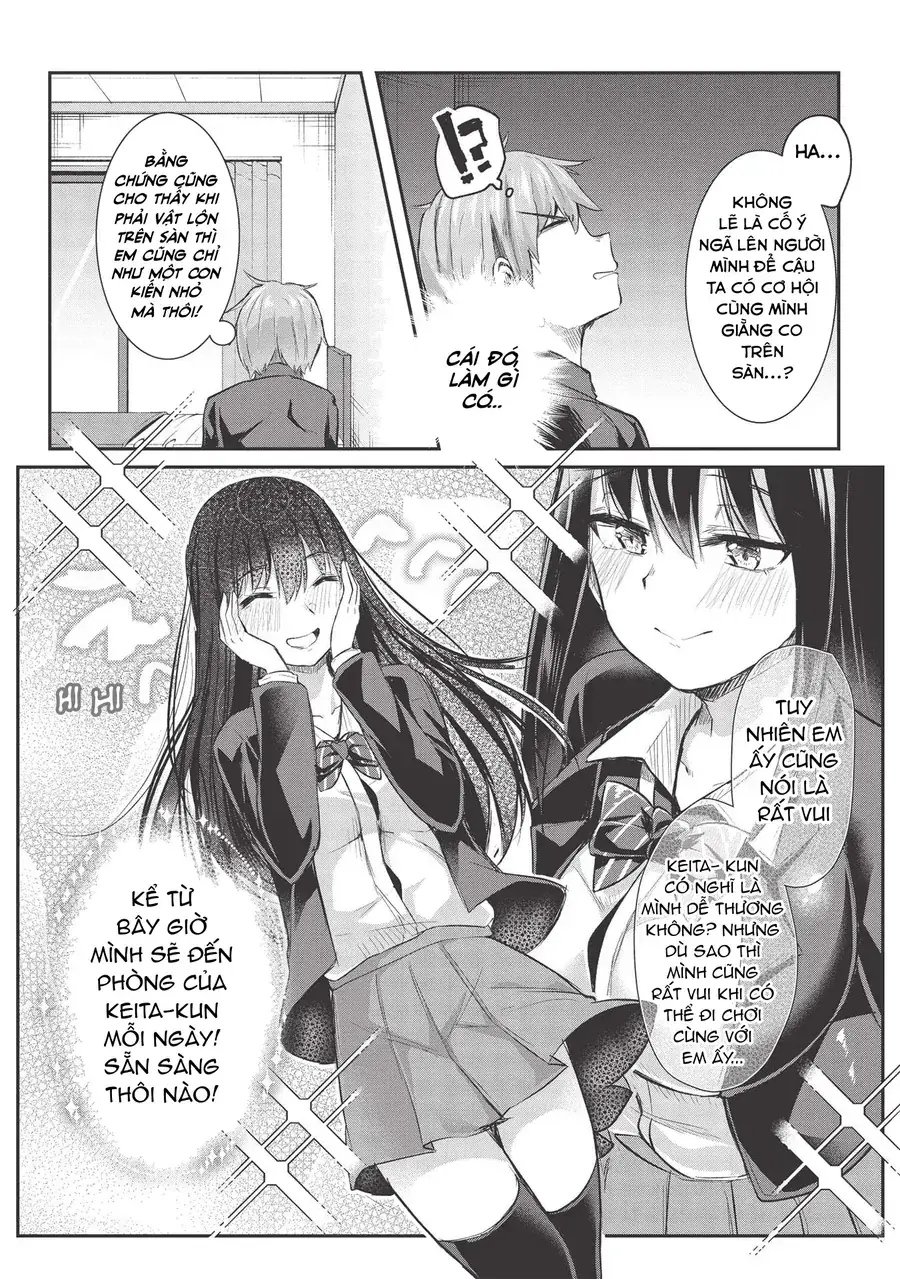 Dokuzetsu Shoujo Wa Amanojaku ~Kabegoshi Nara Sunao Ni Sukitte Ierumon!~ Chapter 9 - Trang 17