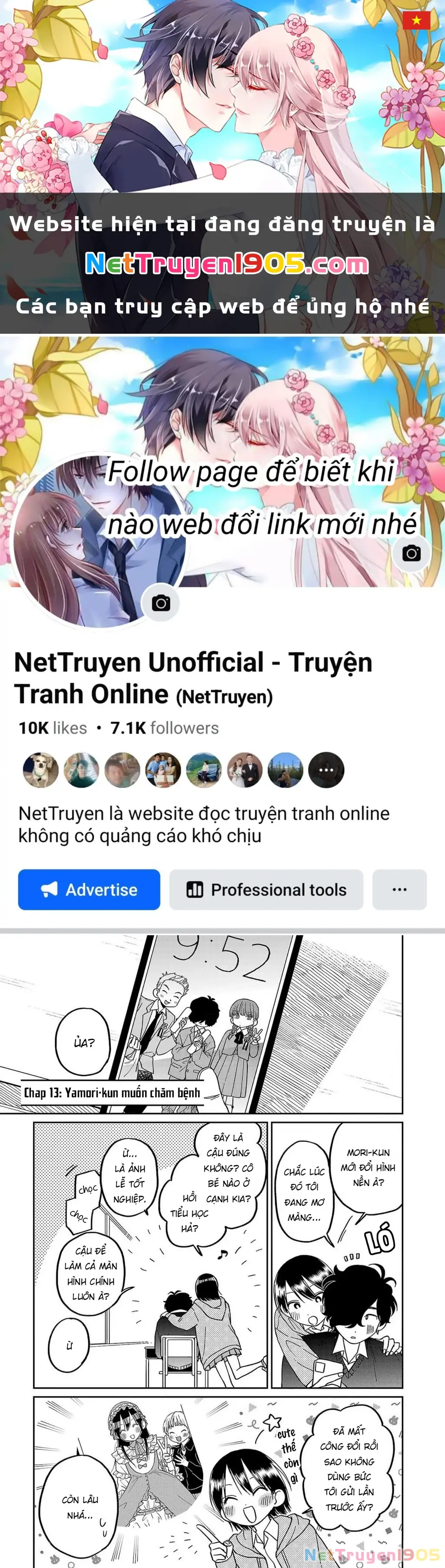 Đừng Làm Tôi Bối Rối, Yamori-kun! Chapter 13 - Trang 2
