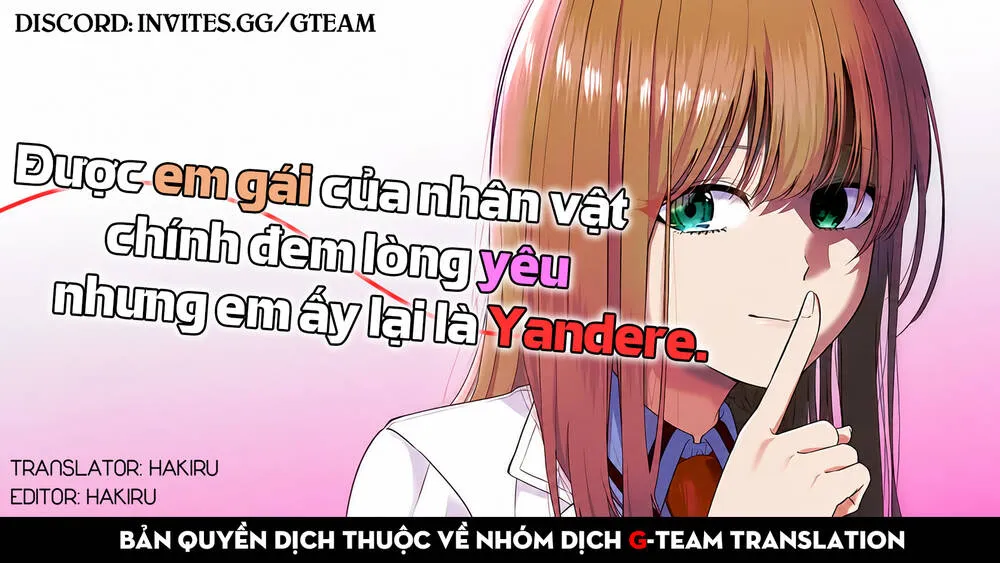 Được Em Gái Của Nhân Vật Chính Đem Lòng Yêu Nhưng Em Ấy Lại Là Yandere. Chapter 3 - Trang 2