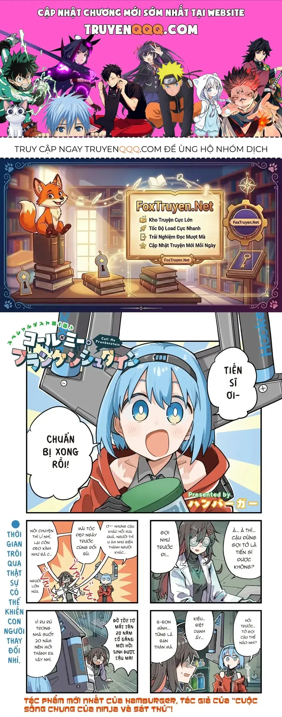 Gọi Tớ Là Frankenstein Chapter 1 - Trang 2