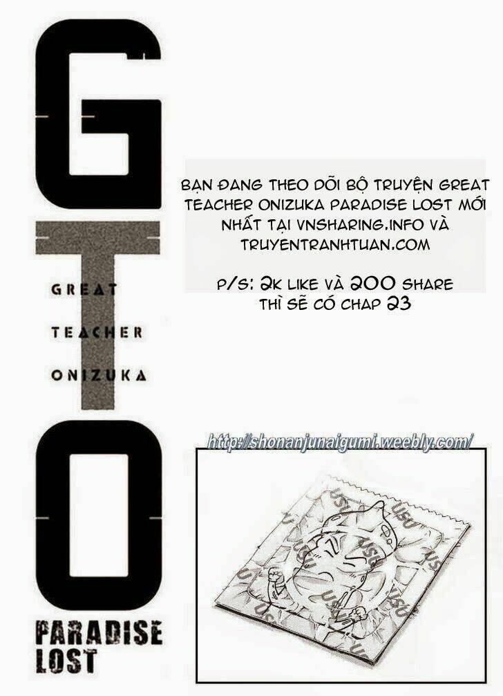 Great Teacher Onizuka : Paradise Lost Chapter 22 - Trang 19