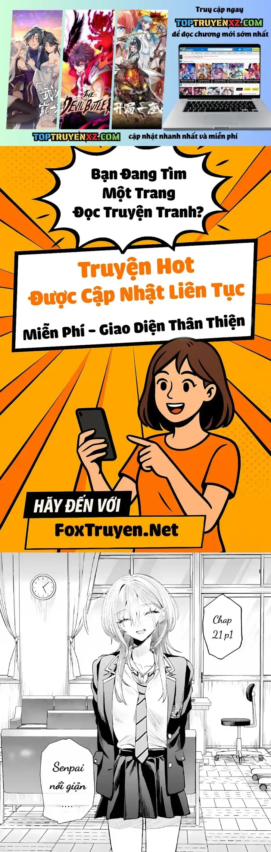Haimiya-Senpai vừa Đáng sợ lại vừa Đáng yêu! Chapter 21.1 - Trang 3