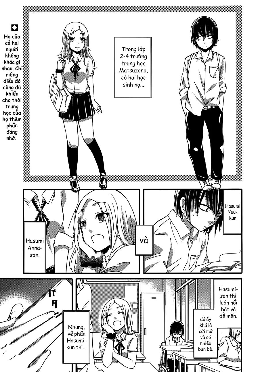 Hasumi-kun to Hasumi-san Chapter 1 - Trang 2