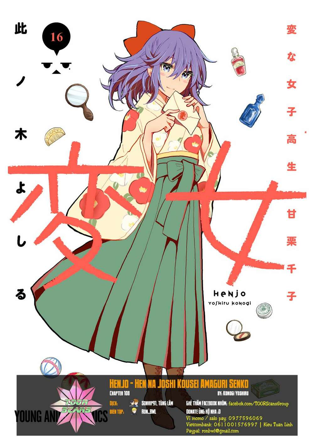 Henjo - Hen Na Joshi Kousei Amaguri Chiko Chapter 110 - Trang 2