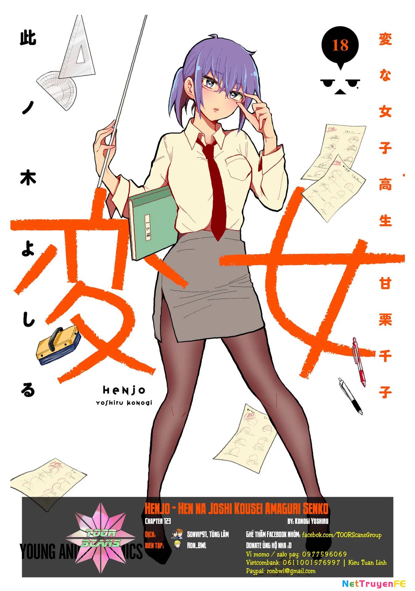 Henjo - Hen Na Joshi Kousei Amaguri Chiko Chapter 123 - Trang 3