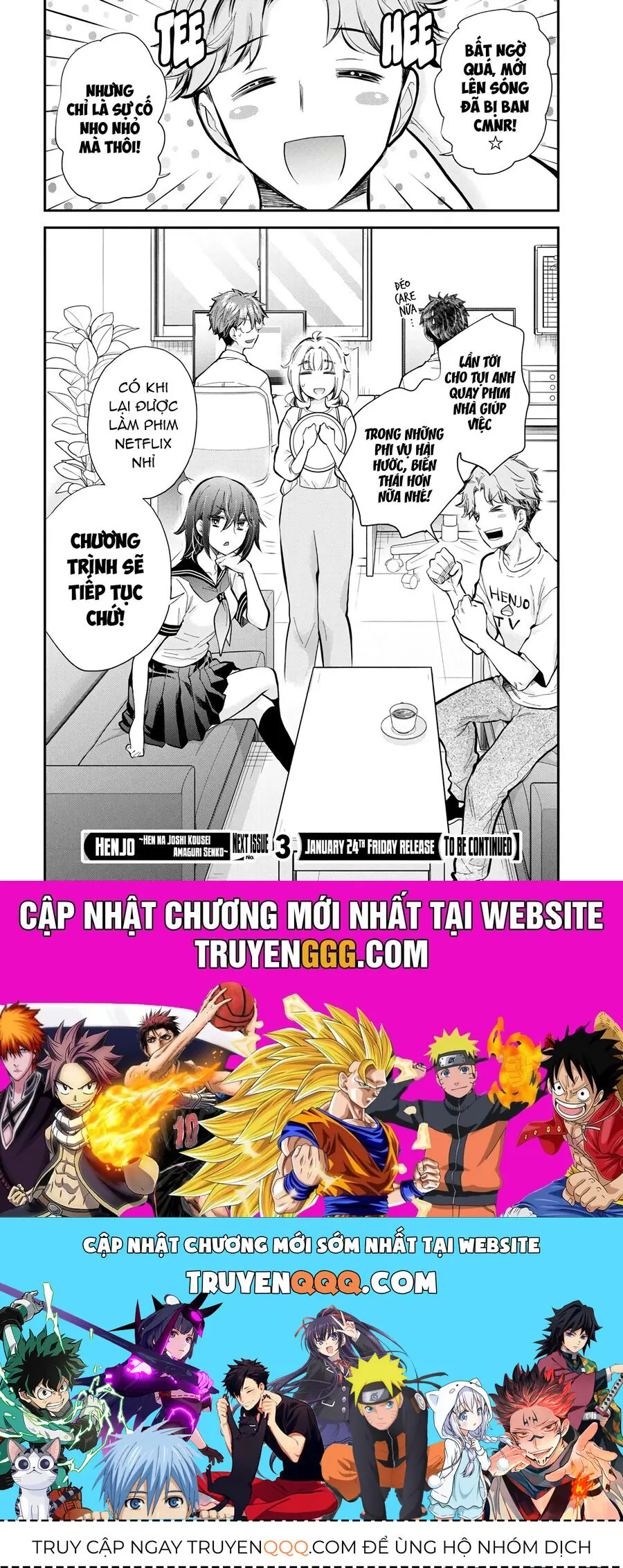 Henjo - Hen Na Joshi Kousei Amaguri Chiko Chapter 129 - Trang 22