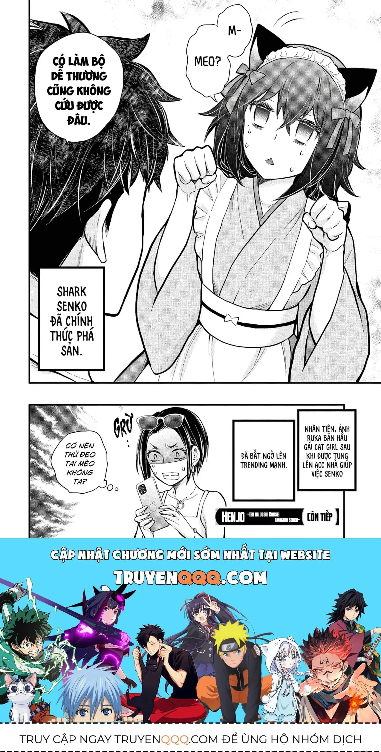 Henjo - Hen Na Joshi Kousei Amaguri Chiko Chapter 135 - Trang 22