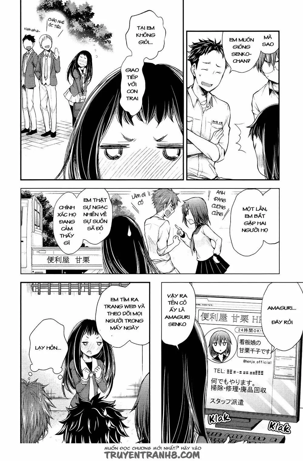 Henjo - Hen Na Joshi Kousei Amaguri Chiko Chapter 22 - Trang 18
