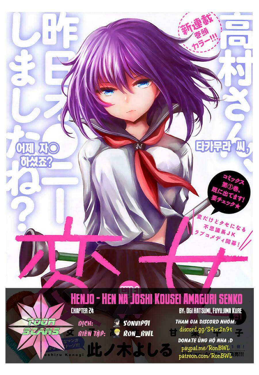 Henjo - Hen Na Joshi Kousei Amaguri Chiko Chapter 24 - Trang 2