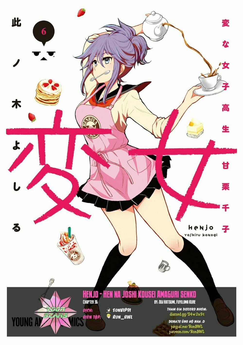 Henjo - Hen Na Joshi Kousei Amaguri Chiko Chapter 36 - Trang 2