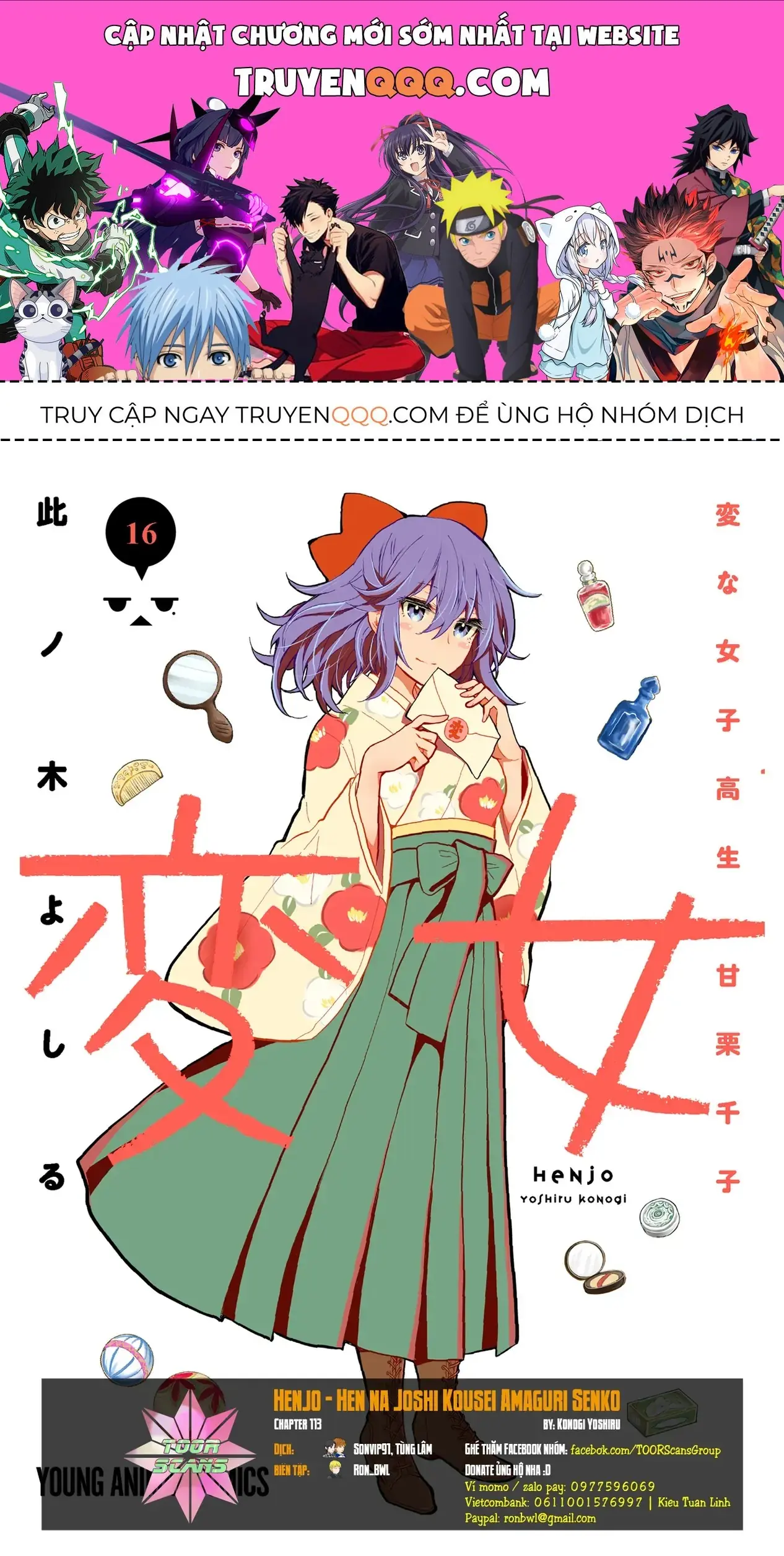 Henjo ~Hen Na Joshi Kousei Amaguri Senko~ Chapter 113 - Trang 2