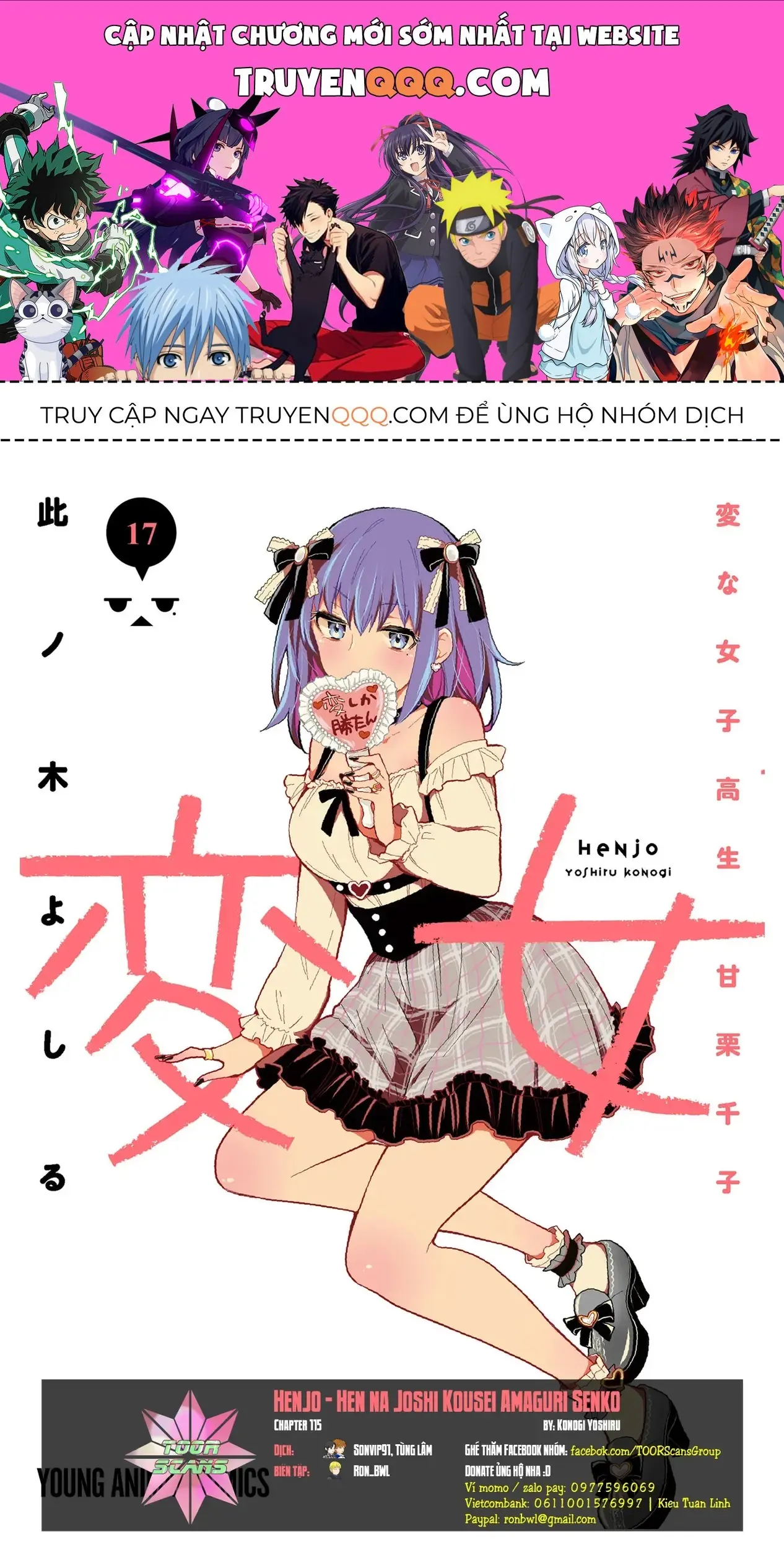 Henjo ~Hen Na Joshi Kousei Amaguri Senko~ Chapter 116 - Trang 2