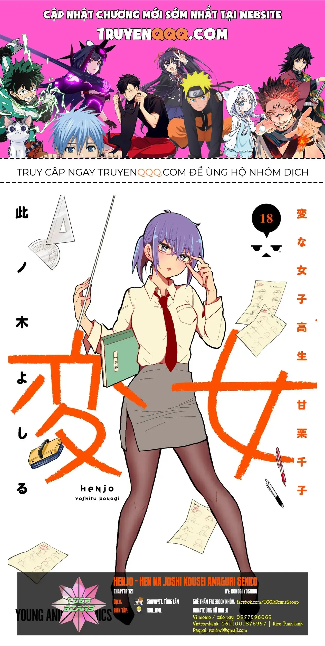 Henjo ~Hen Na Joshi Kousei Amaguri Senko~ Chapter 121 - Trang 2