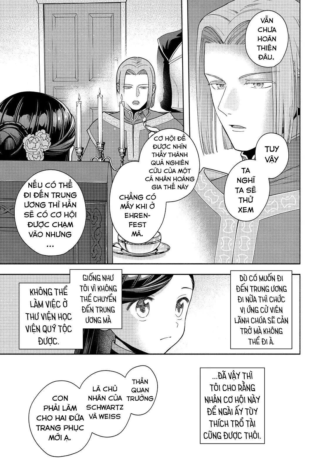 Honzuki No Gekokujou: Dai 4-Bu Kizokuin No Toshokan O Sukuitai! Chapter 40 - Trang 13