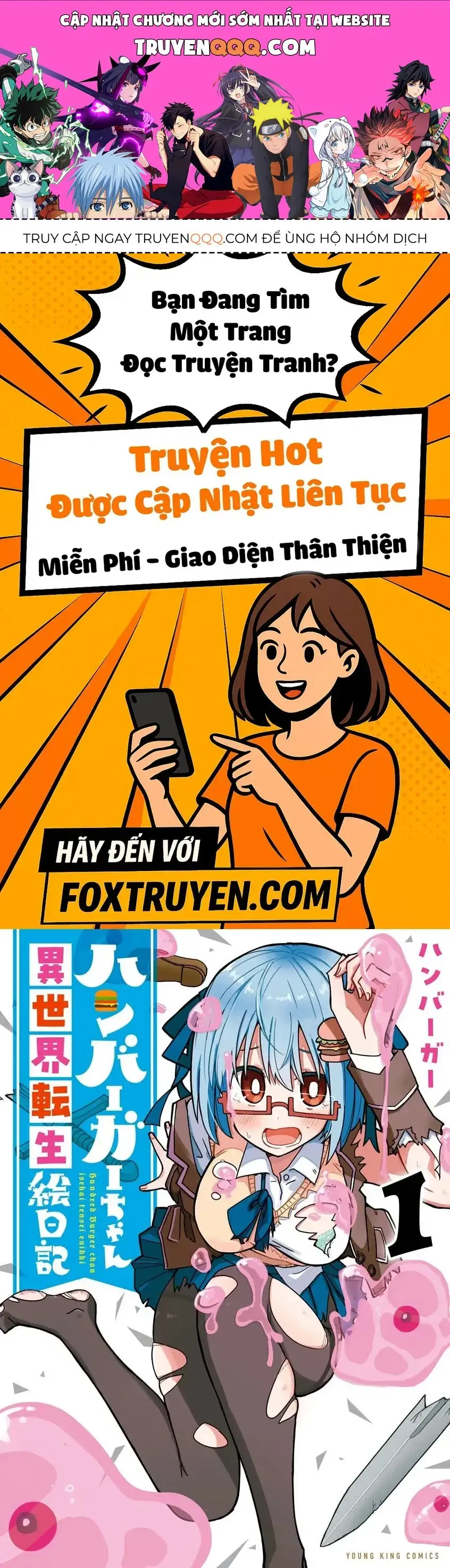 Hundred Burger-Chan Isekai Tensei Enikki Chapter 1 - Trang 2