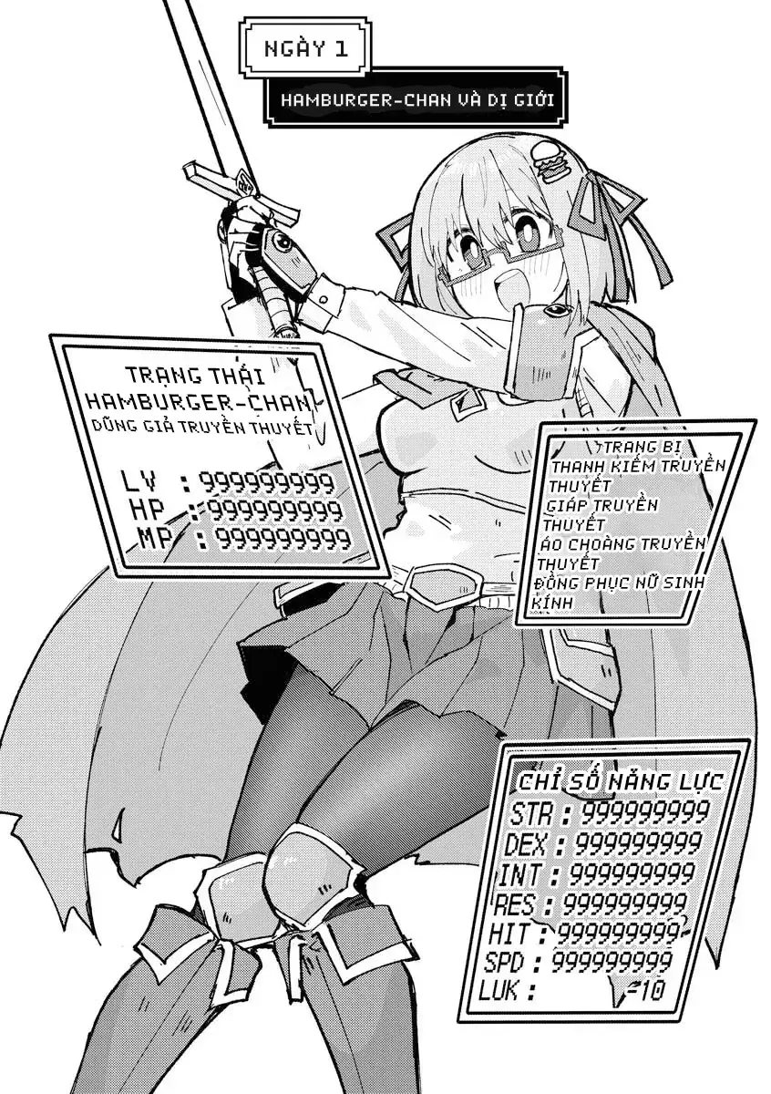 Hundred Burger-Chan Isekai Tensei Enikki Chapter 1 - Trang 8