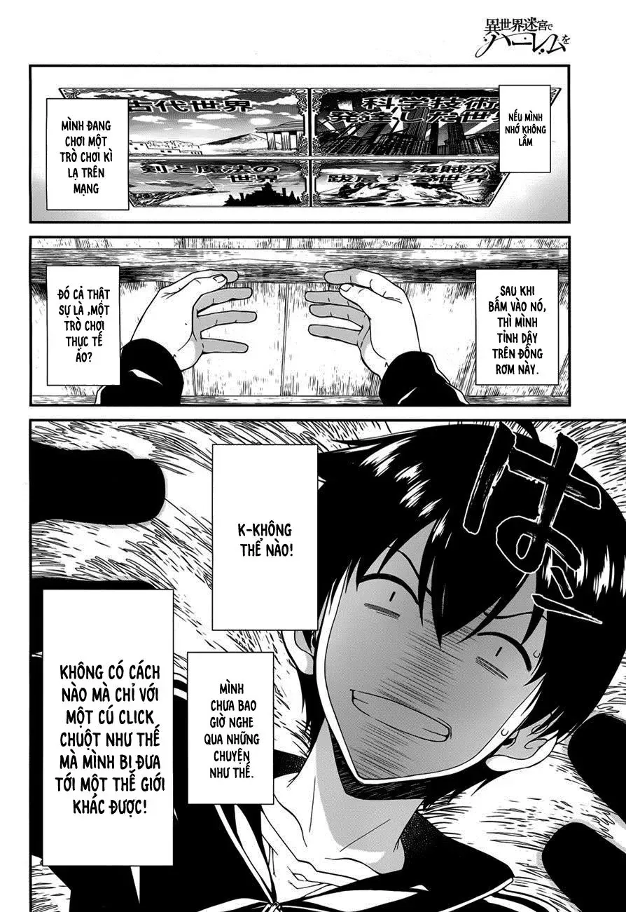 Isekai Meikyuu De Harem Wo Chapter 1 - Trang 7