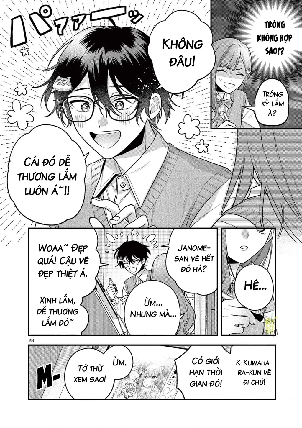 Janome-san muốn mỉm cười! Chapter 4.2 - Trang 12