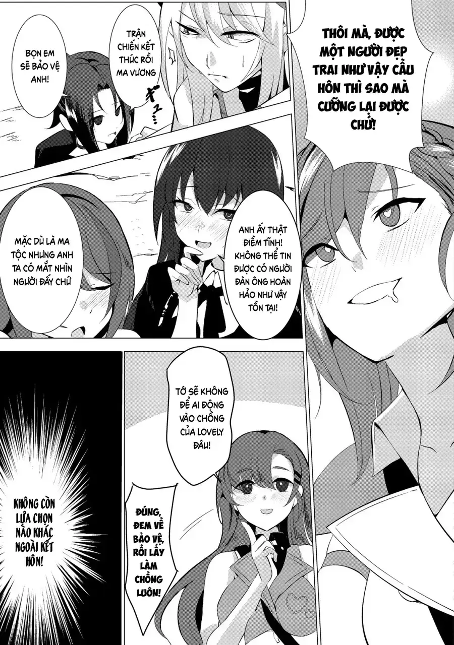Joudan De Onnna Yuusha-Tachi Wo Kudoita Dai Maou, Sarawa Rete Kyousei Shinkon Seikatsu Chapter 1 - Trang 19