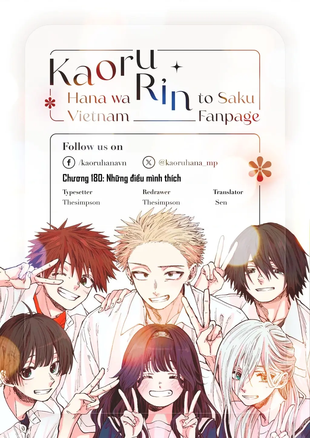 Kaoru Hana wa Rin to Saku Chapter 180 - Trang 20