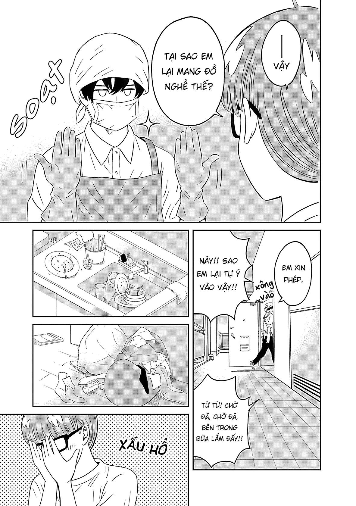 Keppeki Danshi! Aoyama-kun Chapter 10 - Trang 10