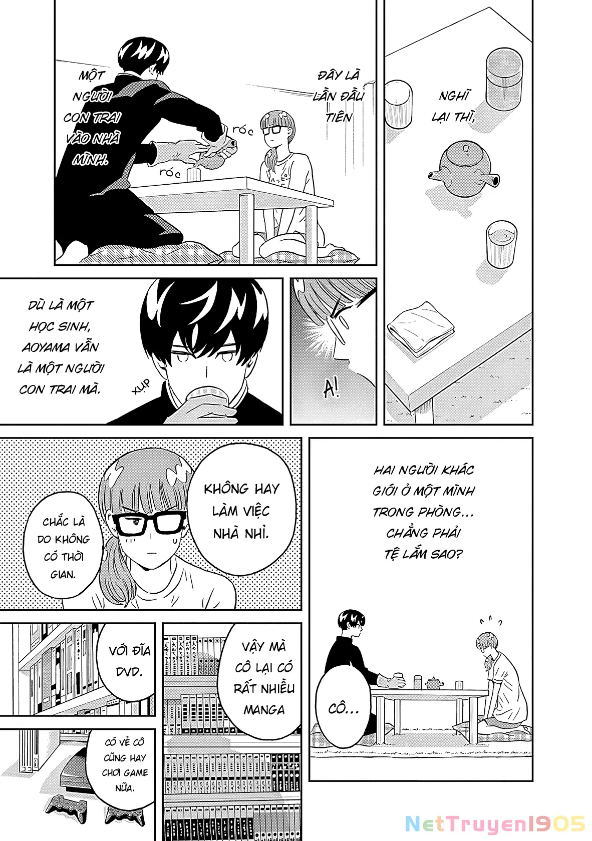 Keppeki Danshi! Aoyama-kun Chapter 10 - Trang 14