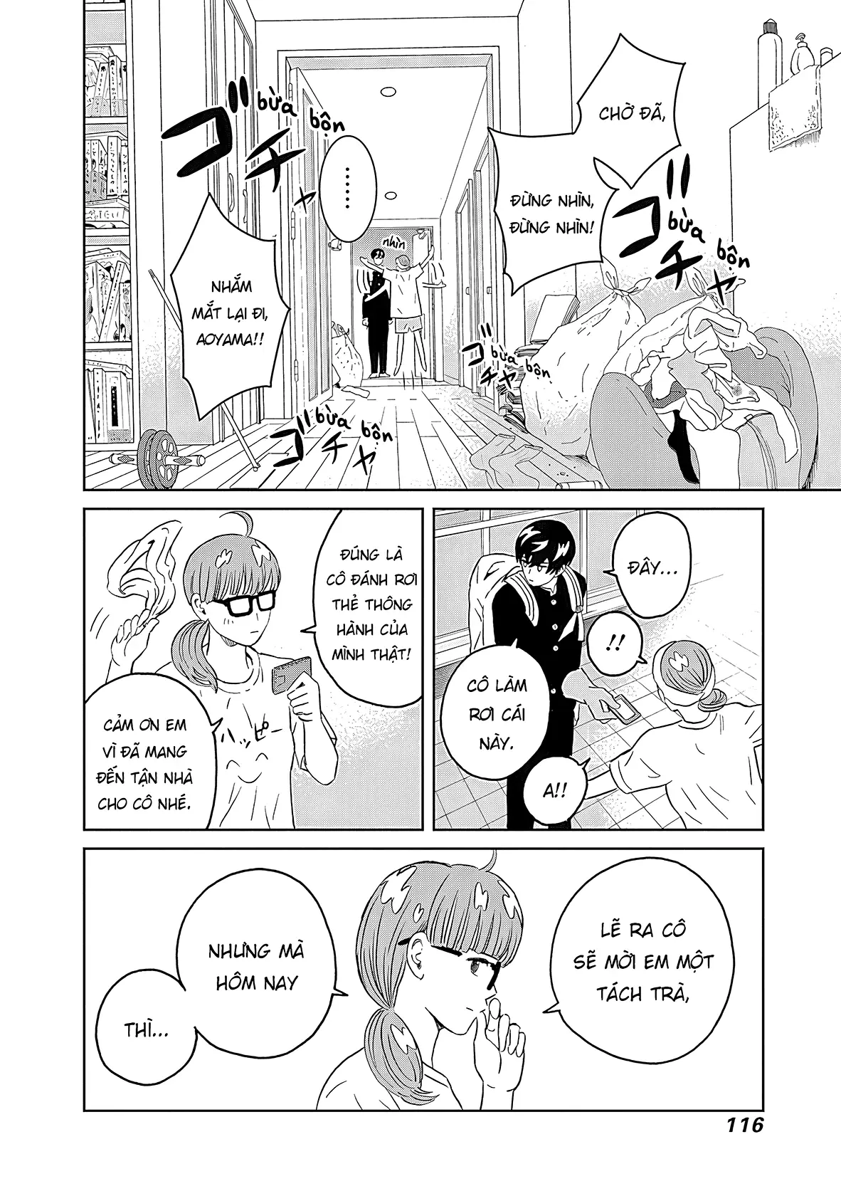 Keppeki Danshi! Aoyama-kun Chapter 10 - Trang 9