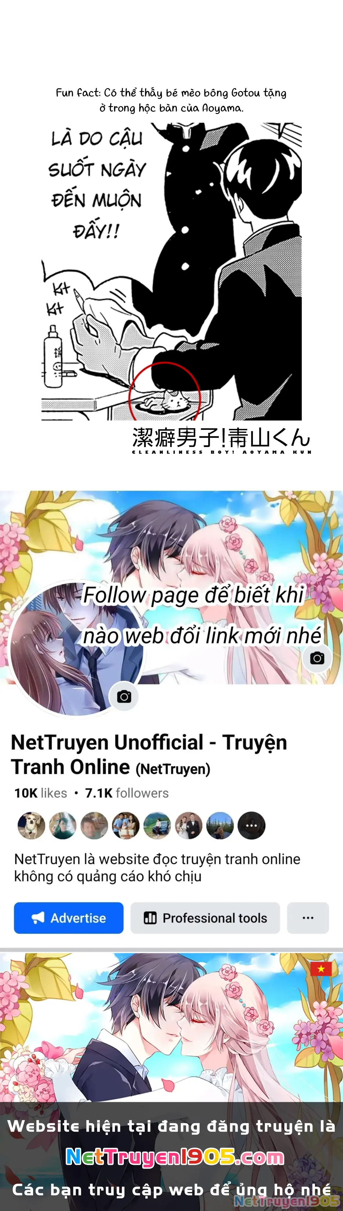 Keppeki Danshi! Aoyama-kun Chapter 3 - Trang 38