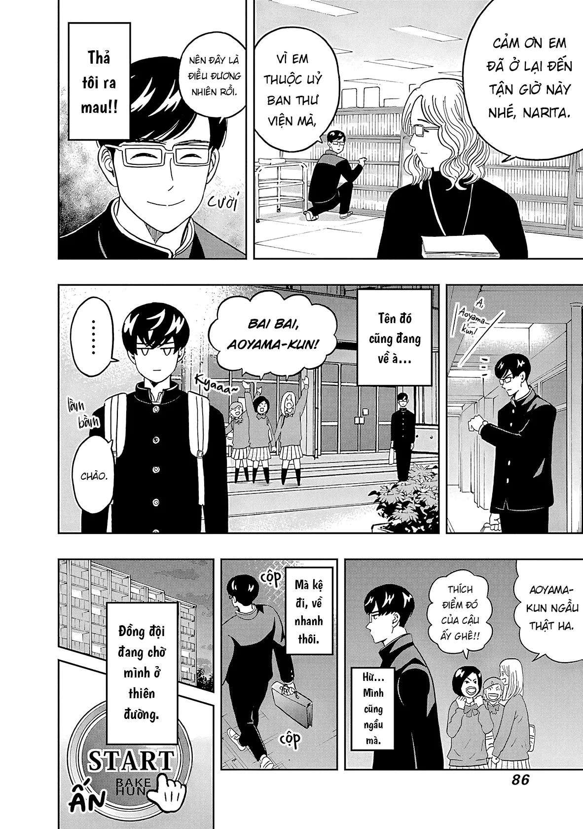 Keppeki Danshi! Aoyama-kun Chapter 36 - Trang 6