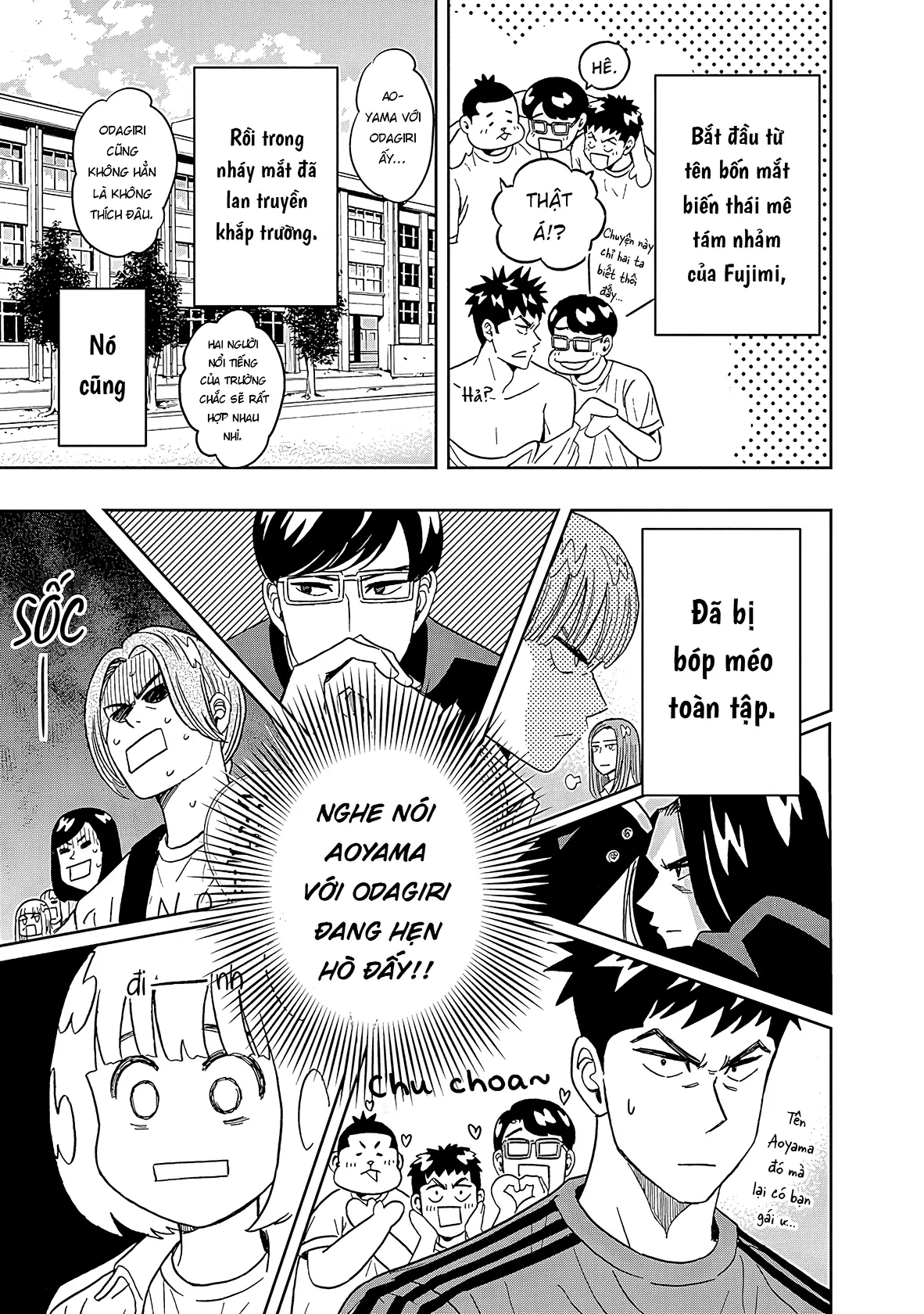 Keppeki Danshi! Aoyama-kun Chapter 37 - Trang 11