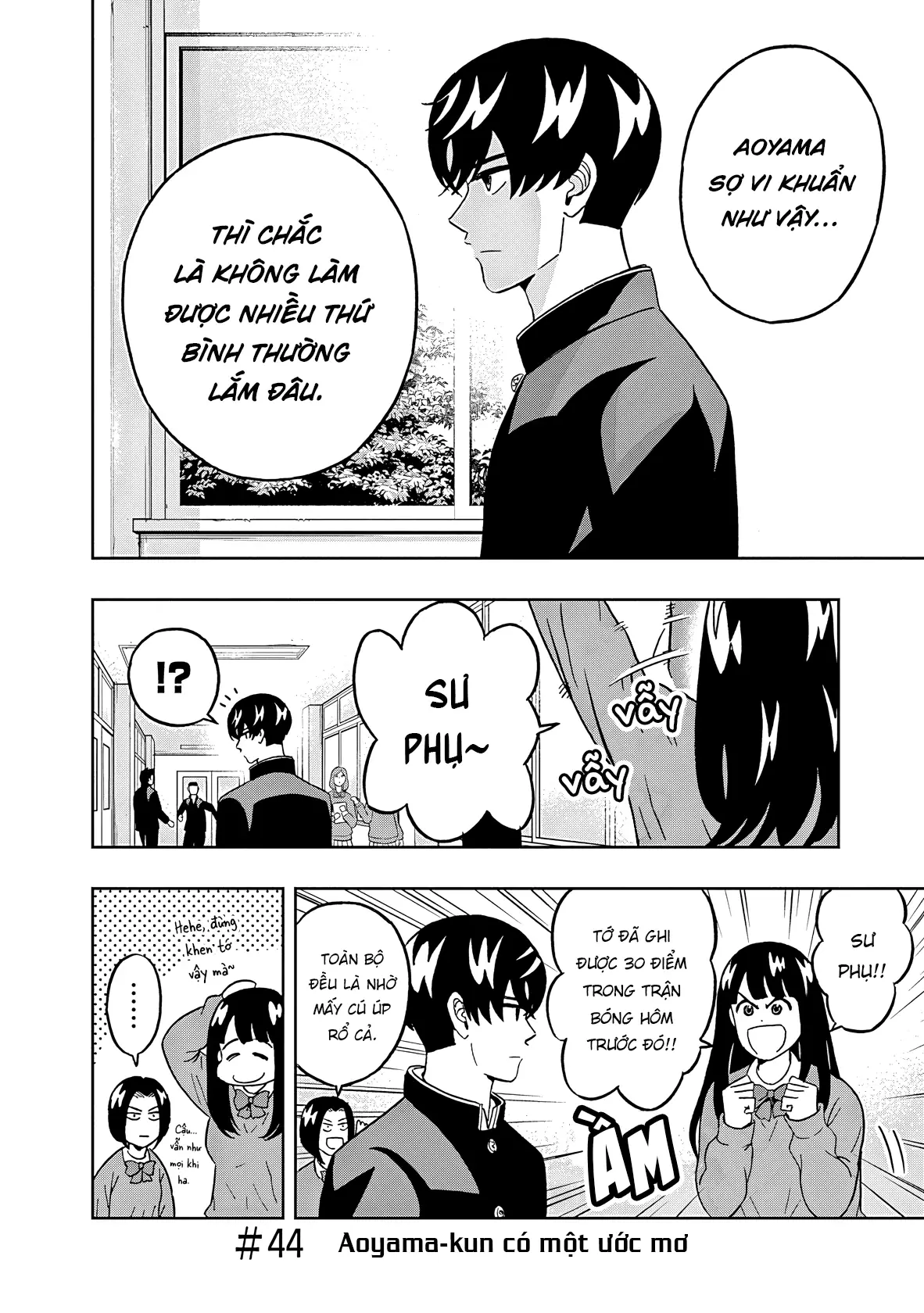 Keppeki Danshi! Aoyama-kun Chapter 44 - Trang 4