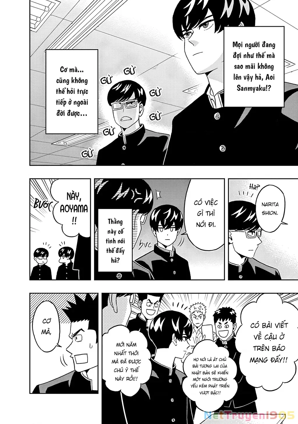 Keppeki Danshi! Aoyama-kun Chapter 53 - Trang 10