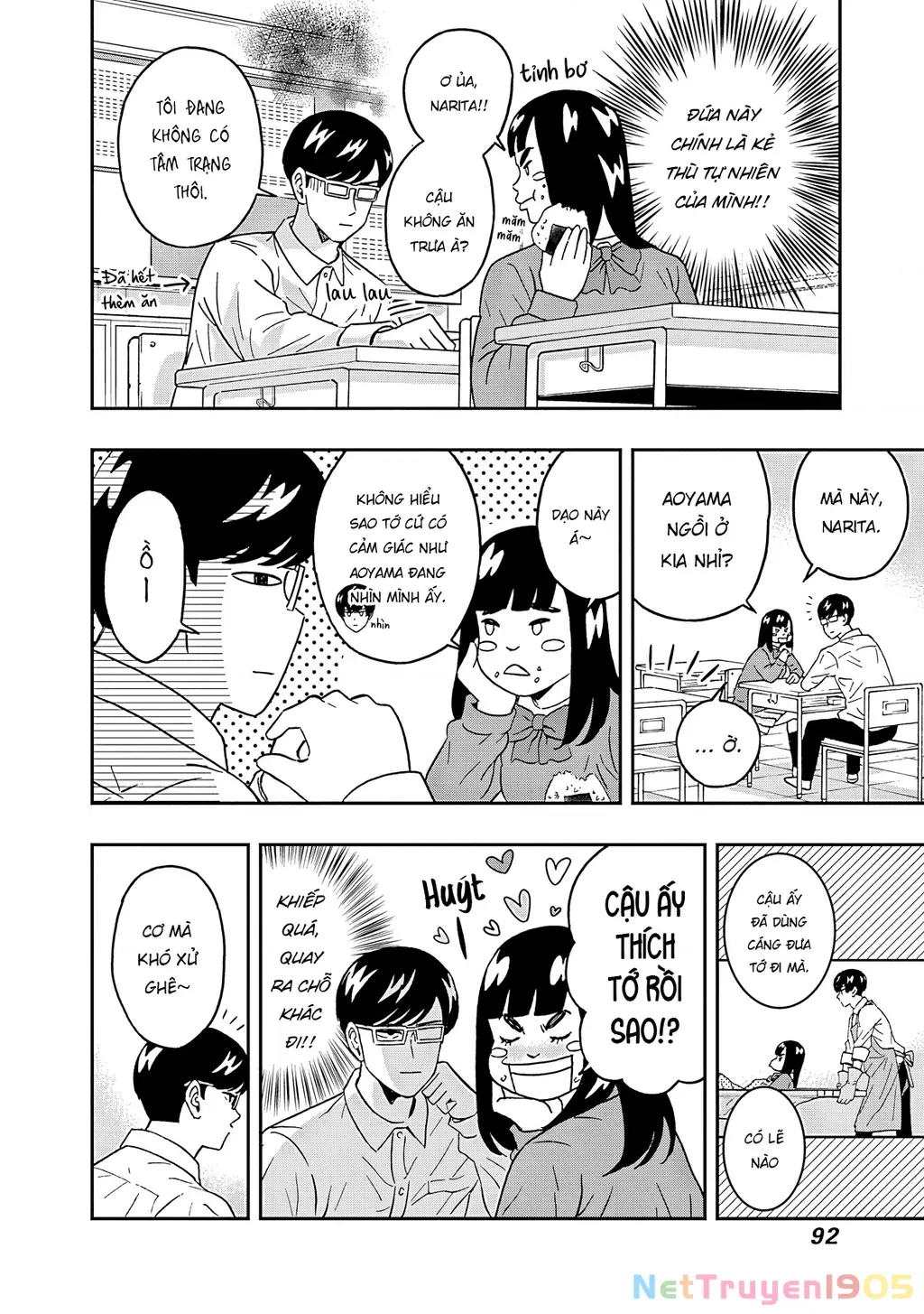 Keppeki Danshi! Aoyama-kun Chapter 54 - Trang 12