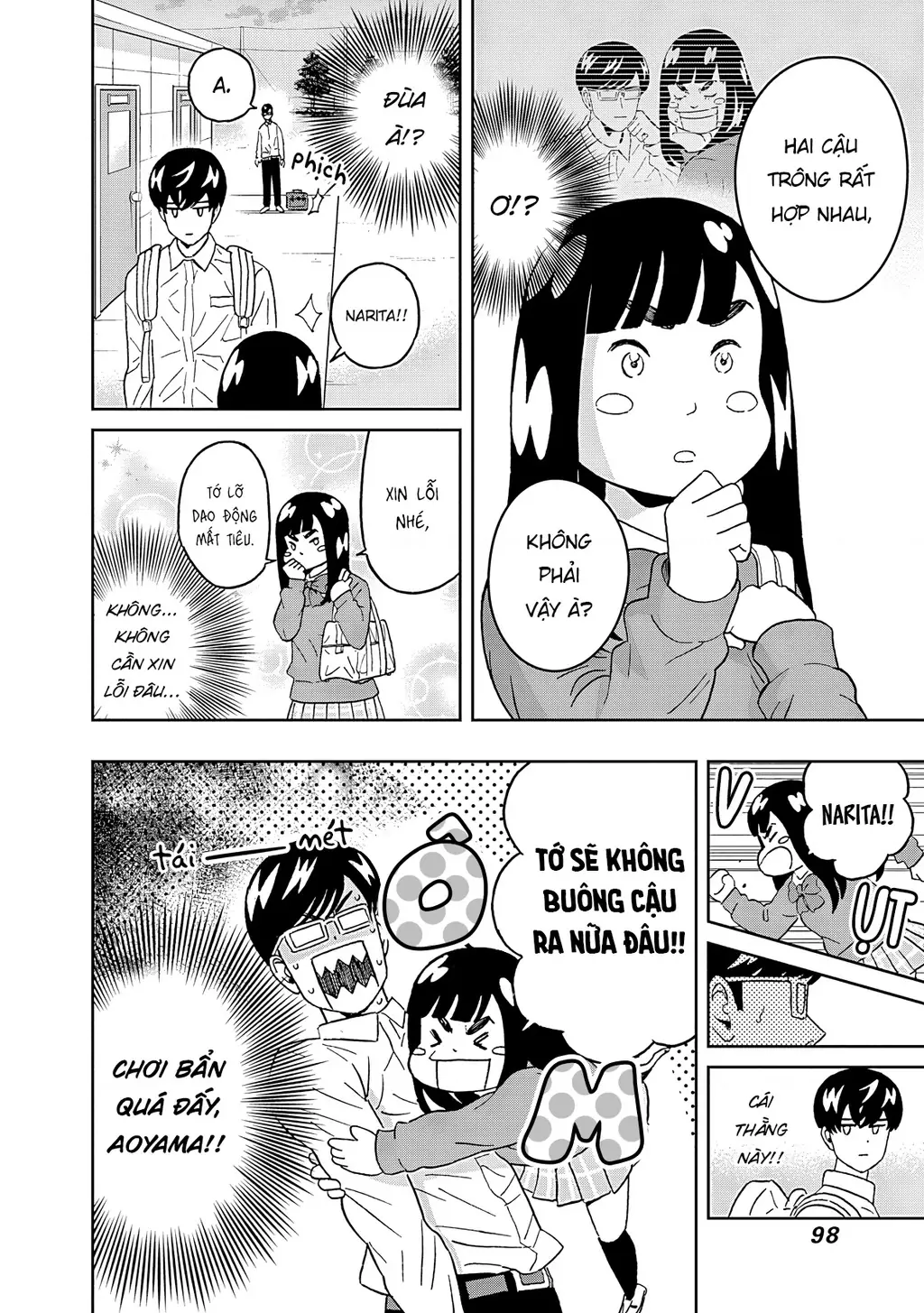 Keppeki Danshi! Aoyama-kun Chapter 54 - Trang 18