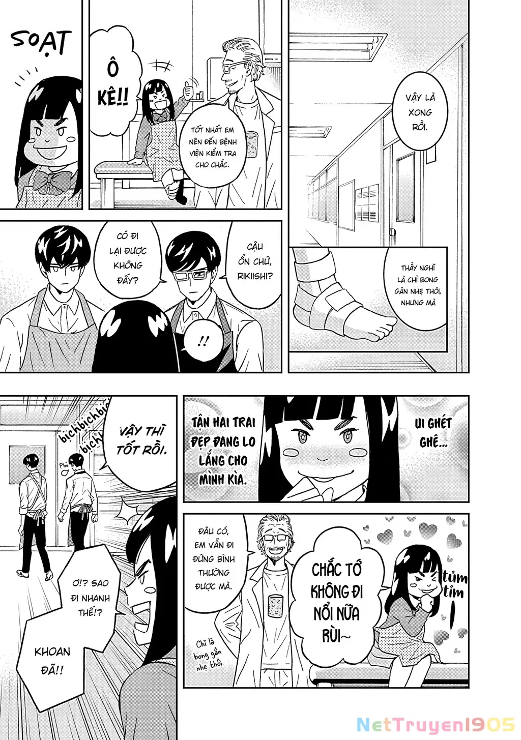 Keppeki Danshi! Aoyama-kun Chapter 54 - Trang 9