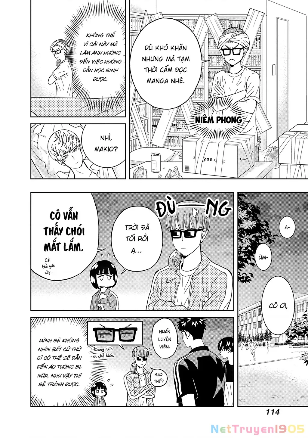 Keppeki Danshi! Aoyama-kun Chapter 55 - Trang 14