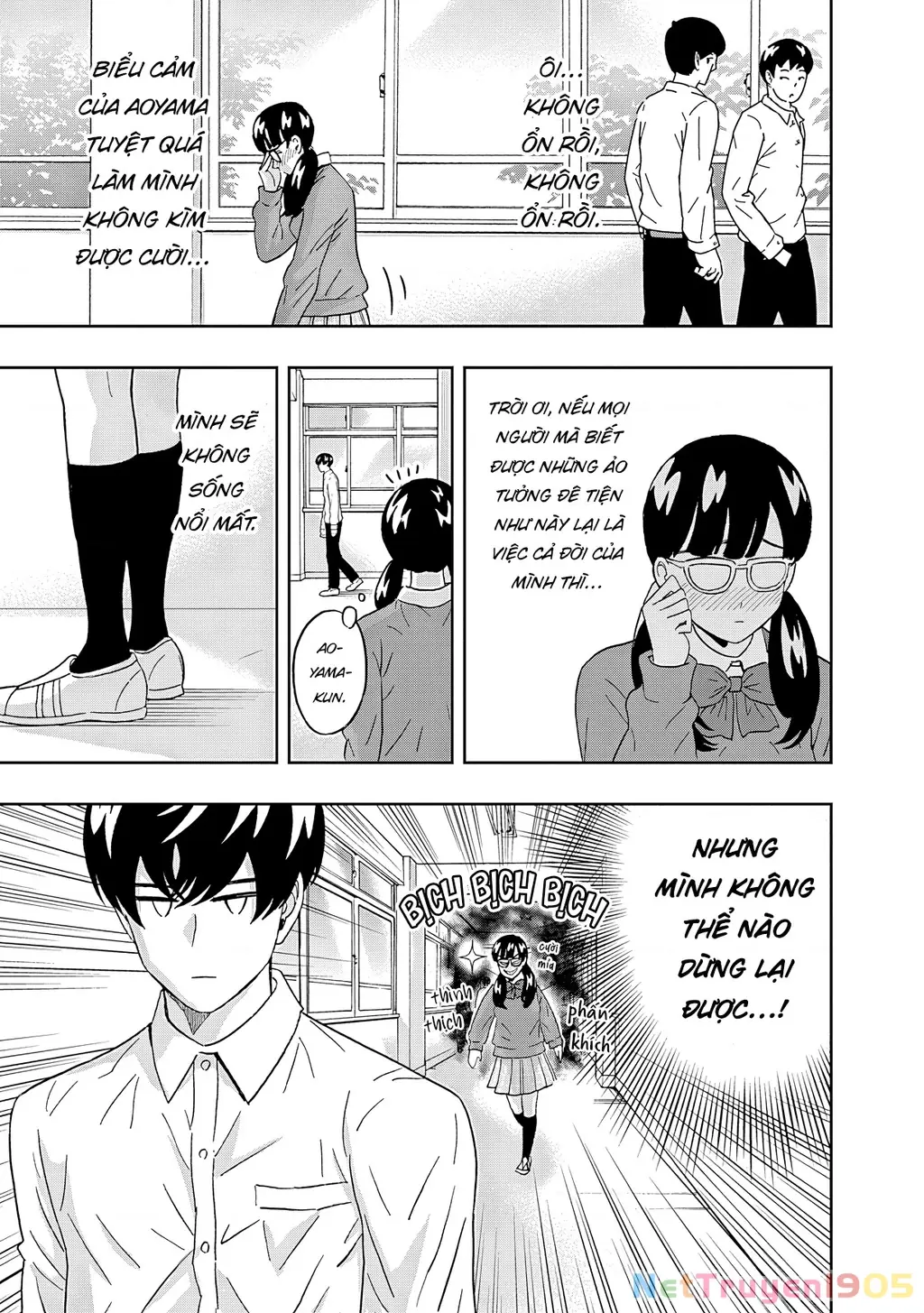 Keppeki Danshi! Aoyama-kun Chapter 59 - Trang 12