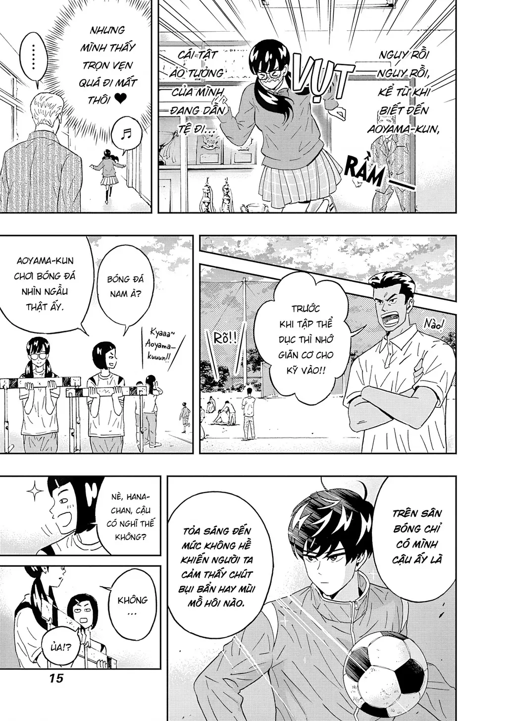 Keppeki Danshi! Aoyama-kun Chapter 59 - Trang 18