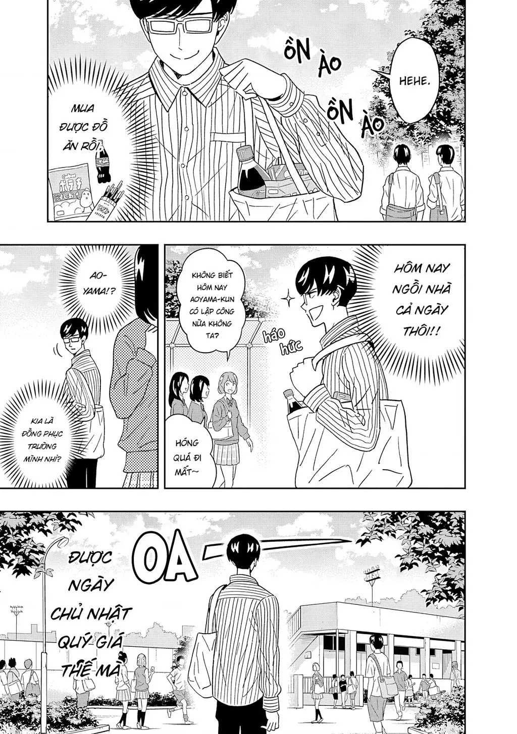 Keppeki Danshi! Aoyama-kun Chapter 60 - Trang 4