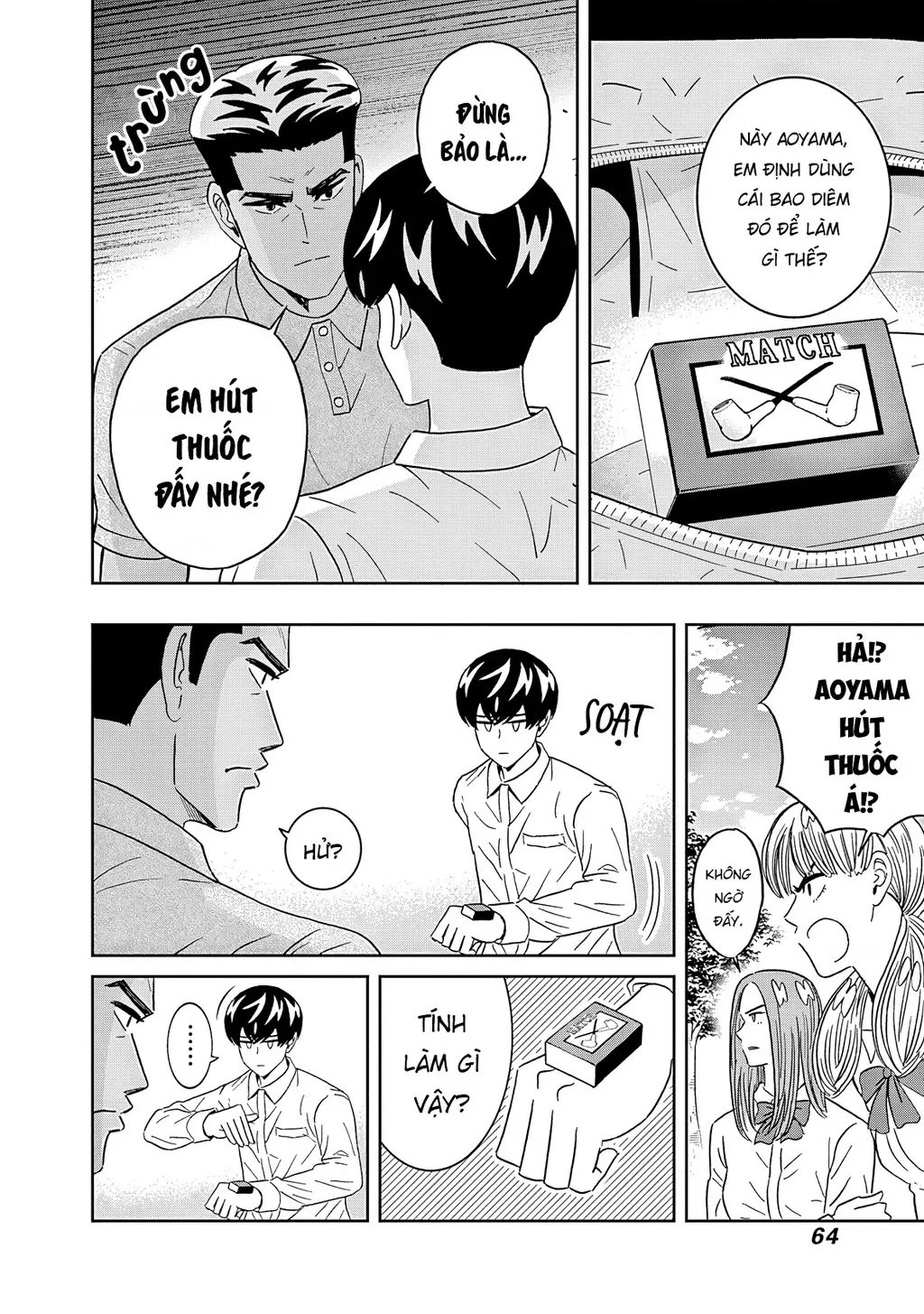 Keppeki Danshi! Aoyama-kun Chapter 62 - Trang 3