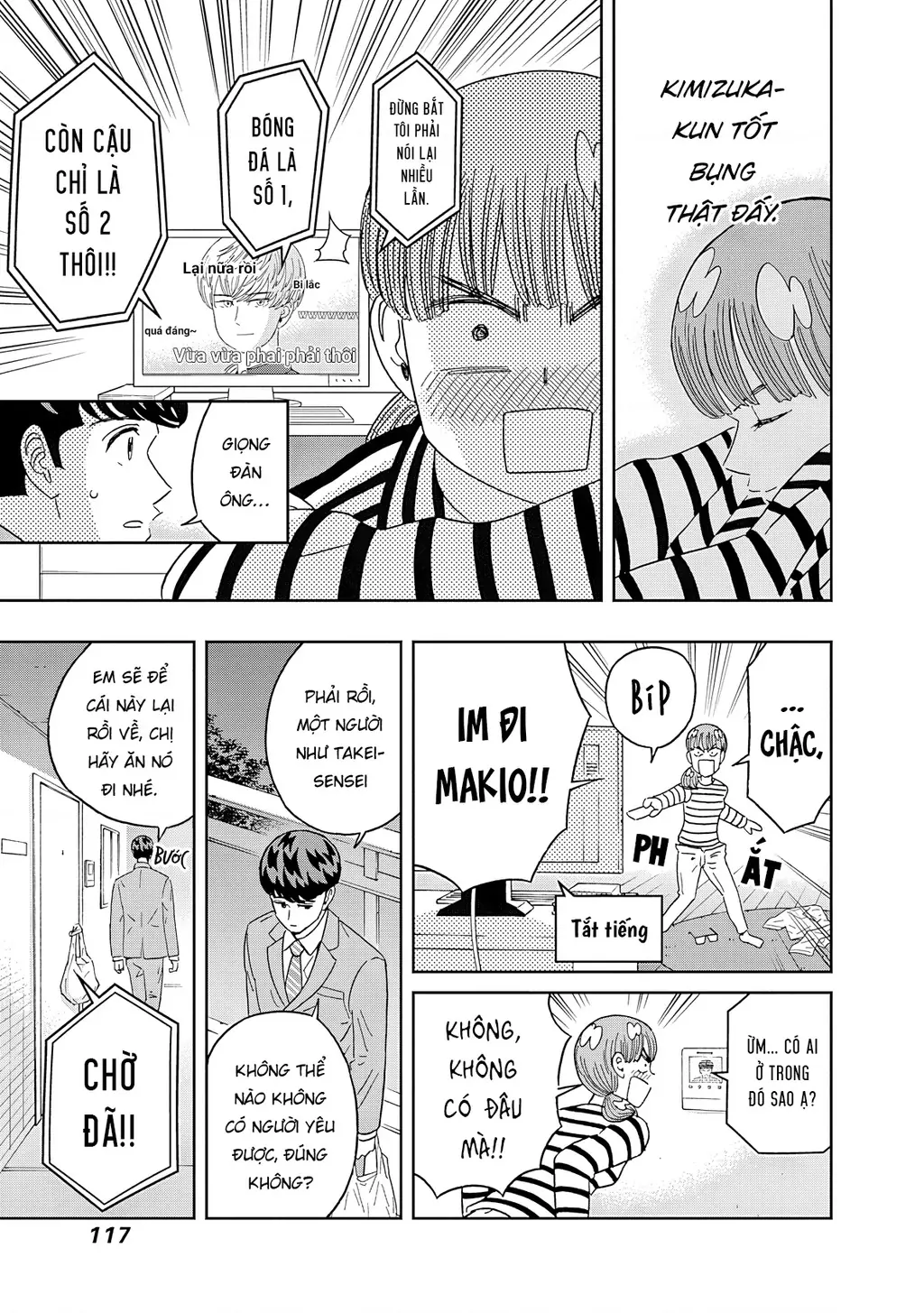 Keppeki Danshi! Aoyama-kun Chapter 64 - Trang 17