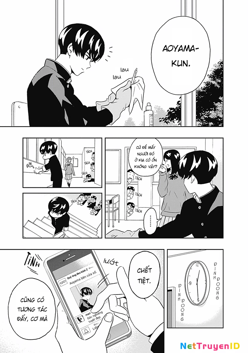 Keppeki Danshi! Aoyama-kun Chapter 8 - Trang 9
